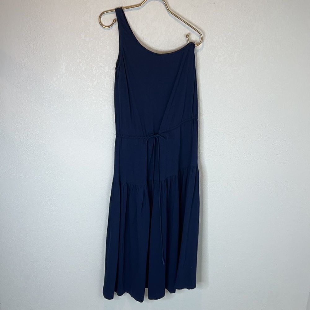 NWT APIECE APART MARAMAR ONE SHOULDER TEE DRESS NAVY Small - Picture 2 of 15